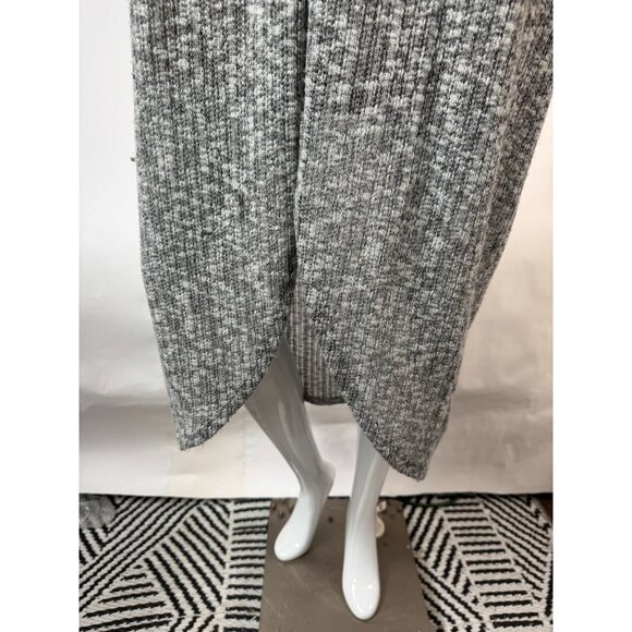 Anthropologie Gray Textured Knit Long Open Cardigan Large - Picture 13 of 16